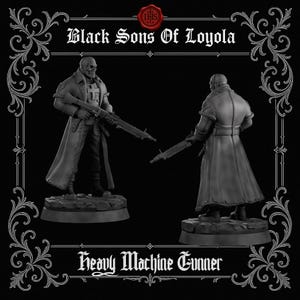 Heavy Machine Gunner | Proxy Realms Gaming | Wargaming | Tabletop | 3D printed miniature | Trench Crusade compatible