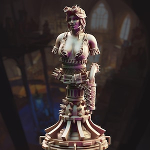 BUST - Manic Pixie Boom Girl - Eryial of Arvere | 3D printed miniature | Tabletop Games | Dungeons and Dragons | Wargaming