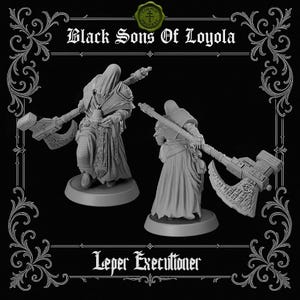 Leper Executioner | Proxy Realms Gaming | Wargaming | Tabletop | 3D printed miniature | Trench Crusade compatible