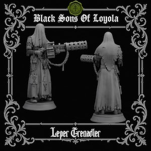 Leper Grenadier | Proxy Realms Gaming | Wargaming | Tabletop | 3D printed miniature | Trench Crusade compatible