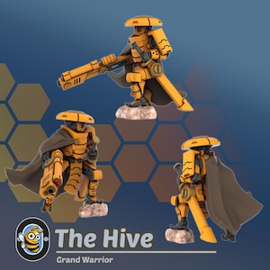 Gran Guerrero / Miniaturas de Hivemind / Wargaming / Mesa / Miniatura impresa en 3D / Compatible con OPR