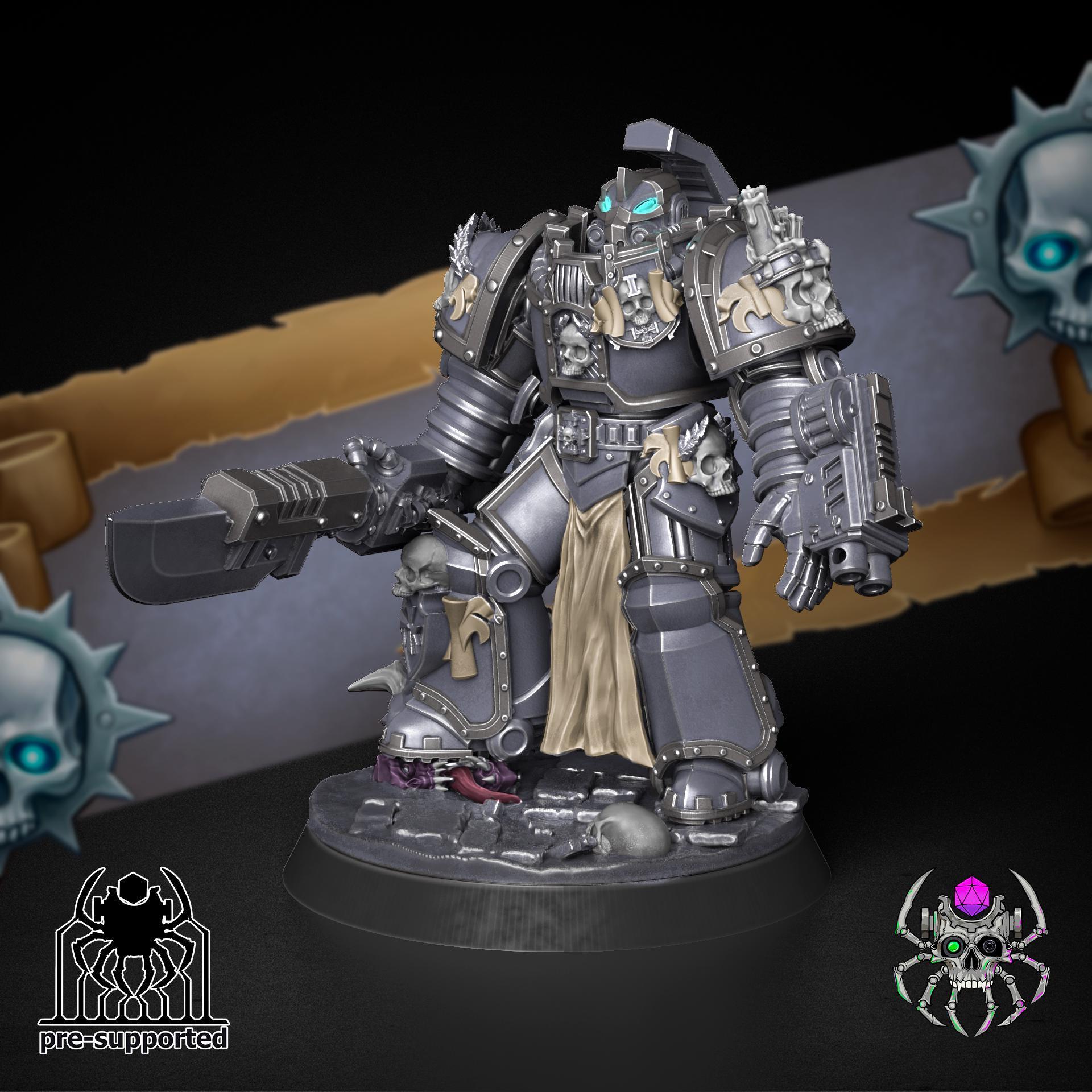 Demon Hunter Battle Sergeant | Wargaming | Tabletop | 3D printed miniature | OPR compatible