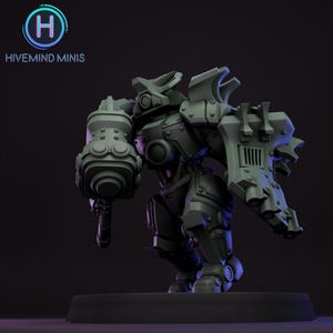 Droidkyn Warden Champ | Wargaming | Tabletop | 3D printed miniature | OPR compatible