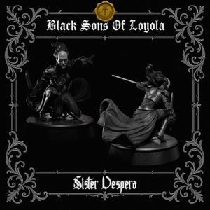 Sister Vespera | Proxy Realms Gaming | Wargaming | Tabletop | 3D printed miniature | Trench Crusade compatible