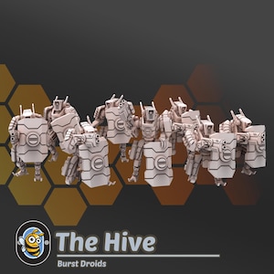 Burst Droids | Wargaming | Tabletop | 3D printed miniature | OPR compatible