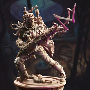 Human Lightning Artificer - Jacquie Sparkes | 3D printed | D&D | Dungeons and Dragons | Gift | RPG | Tabletop | Wargaming | 32mm | DM Stash