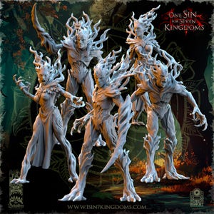 Evergreen Elves Death Dancers | 3D printed miniatures | Tabletop Games 32 mm | Dungeons and Dragons | Wargame | RPG