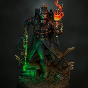 Self Immolating Priest | Proxy Realms Gaming | Wargaming | Tabletop | 3D printed miniature | Trench Crusade compatible