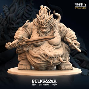 The Bloated Mother | 3D printed miniatures | Tabletop Games 32 mm | Dungeons and Dragons | Wargame | RPG