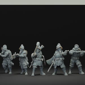 Papal Squad | JK Remo | Wargaming | Tabletop | 3D printed miniature | Trench Crusade compatible | Pilgrim