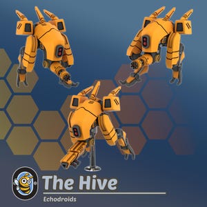 Echodroids / Miniaturas de Hivemind / Juego de mesa / Wargame / Miniaturas impresas en 3D