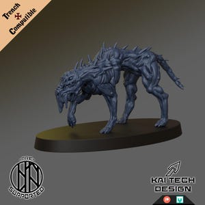 Grail - Hounds | Kai Tech | Wargaming | Tabletop | 3D printed miniature | Trench Crusade compatible | Pilgrim