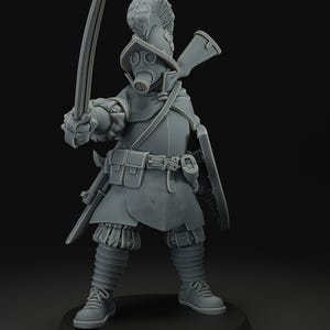 Captain Swiss Guard | JK Remo | Wargaming | Tabletop | 3D printed miniature | Trench Crusade compatible | Pilgrim