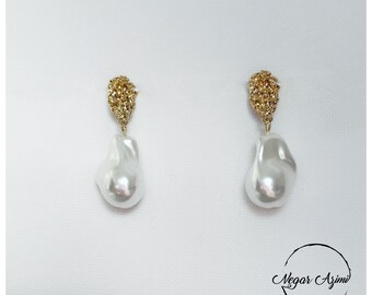 Drop Pearl Earrings - Elegant Faux Pearl Jewelry