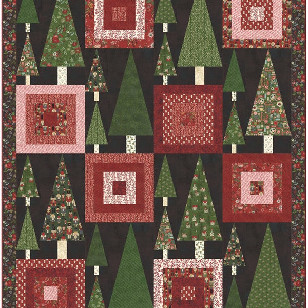 SALE - Winter Village Quilt Kit - Basic Grey - Moda Fabric