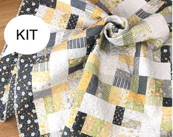 SALE - Quilt Kit - Jelly Sticks - Corey Yoder - Coriander Quilts - Buttercup and Slate - Moda Fabric