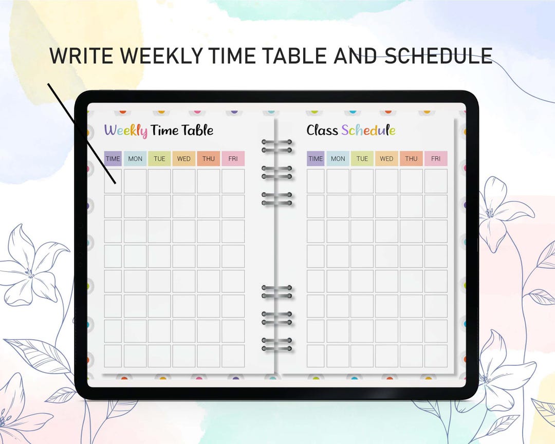 Teacher Planner Template, Spiral Teacher Planner, Lesson Plans Template ...