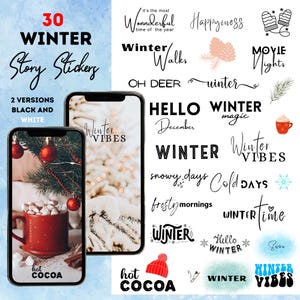 Instagram Story Stickers Winter Instagram Story Stickers Story Sticker Set Instagram Basic Sticker Instagram Set Png Sticker black and white