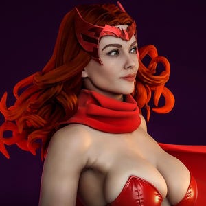 1/4 Scale “Scarlet Sorceress” Statue – Collectible Resin Kit