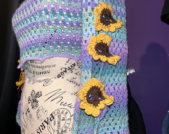 Patrón de bolero de crochet del Día de los Muertos, Patrón de top corto de crochet, Patrón de crochet para mujer, Patrón de crochet con encaje, Patrón de mangas de crochet Verano de crochet