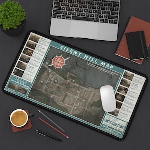 Tapis de bureau avec cartes Konami Silent Hill 2