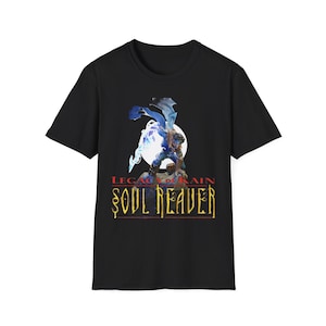 Soul Reaver Raziel Legacy of Kain T-Shirt, Unisex T-shirt, Gothic Gamer Tee, Video Game Fan Shirt, Dark Fantasy Top