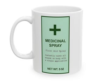 Ceramic Mug (11oz, 15oz) Medical Spray from Resident Evil 0449
