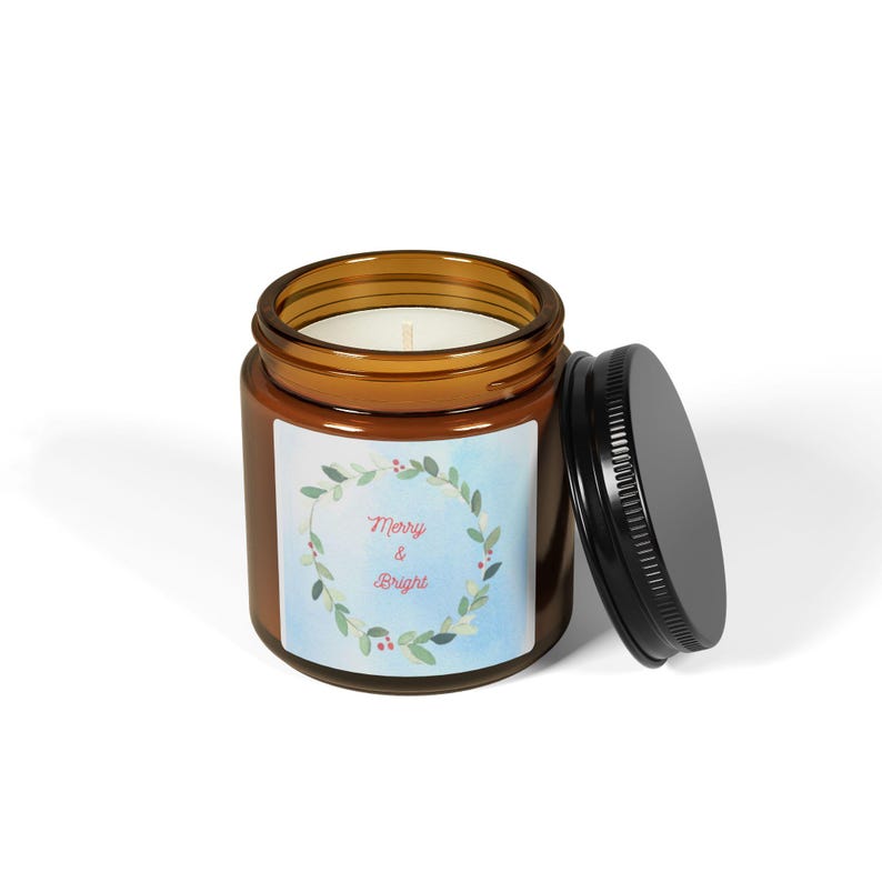 Merry & Bright Scented Soy Candle Etsy