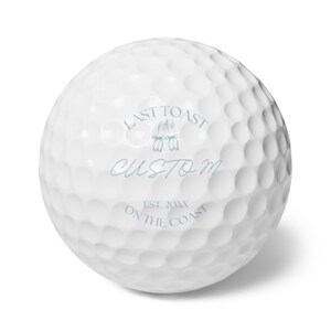 Último brindis en la costa Bolas de golf personalizadas para despedidas de soltera Destino temático para despedidas de soltera en la costa Regalo para novias Regalo para damas de honor