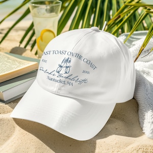 Último brindis en la costa Sombrero personalizable para despedida de soltera Tema de despedida de soltera Regalo de dama de honor