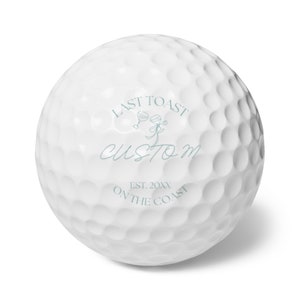 Último brindis en la costa Bolas de golf personalizadas para despedidas de soltera Destino temático para despedidas de soltera en la costa Regalo para novias Regalo para damas de honor