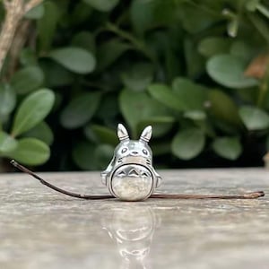 Totoro Silver Charm for European Style Bracelet, S925 Sterling Silver , Anime Characters Charms
