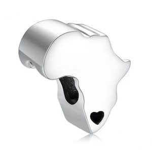 Dije de mapa africano de Sudáfrica, dije de plata esterlina genuina para pulseras, dije de viaje