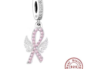 Collana con ciondolo a forma di nastro rosa: regalo per le sopravvissute al cancro al seno - Italia