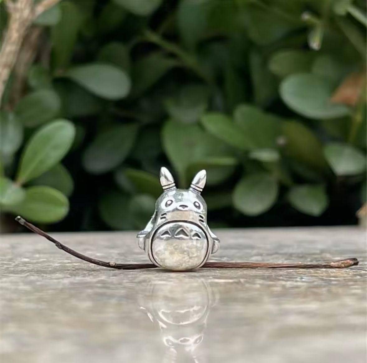 Totoro Silver Charm for European Style Bracelet, S925 Sterling