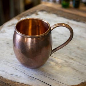 Handmade Copper Moscow Mule Mug: Rustic Barware Gift, 20 oz