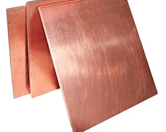 Raw Copper Sheet Metal Plates: 1mm Thick, Construction & Crafts