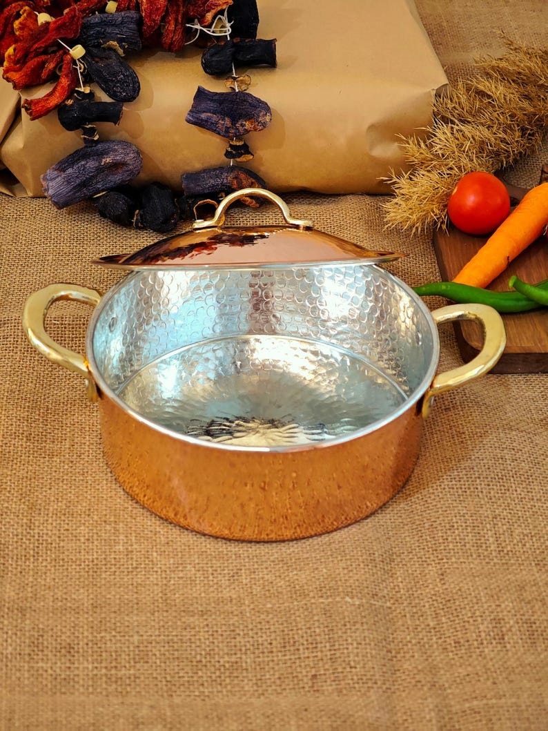 Hammered Copper Rice Pot: Turkish Stovetop Cookware - Etsy
