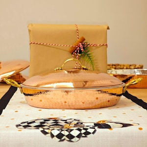 Handmade Hammered Copper Pan with Lid: 11&#39;&#39; Forged Frying Pan