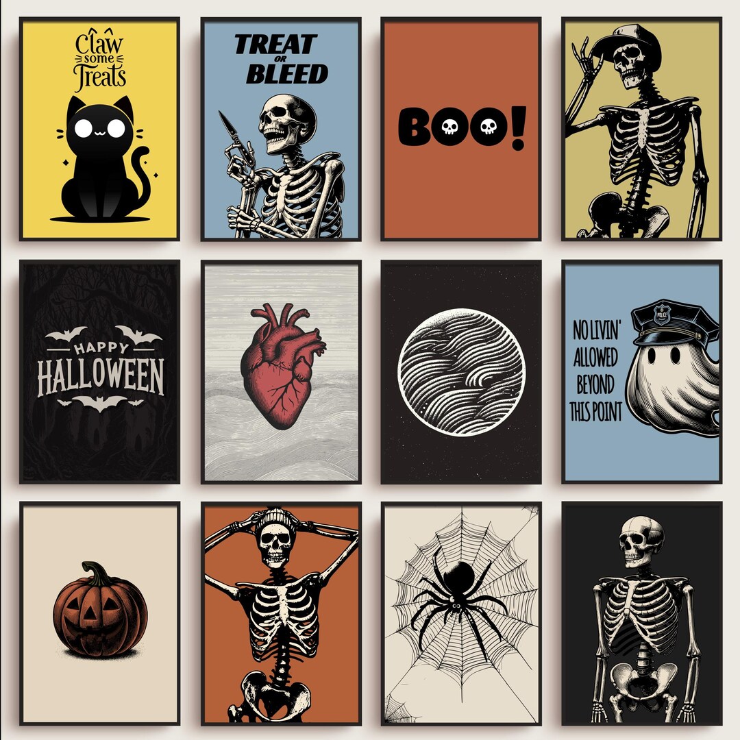 Buy Halloween Wall Art Mega Bundle Set 31 PRINTABLES Halloween Party ...
