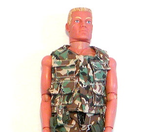 1996 GI Joe Hasbro 11.5" PAWTUCKET RI Camouflage Blonde Flat Top Action Figure