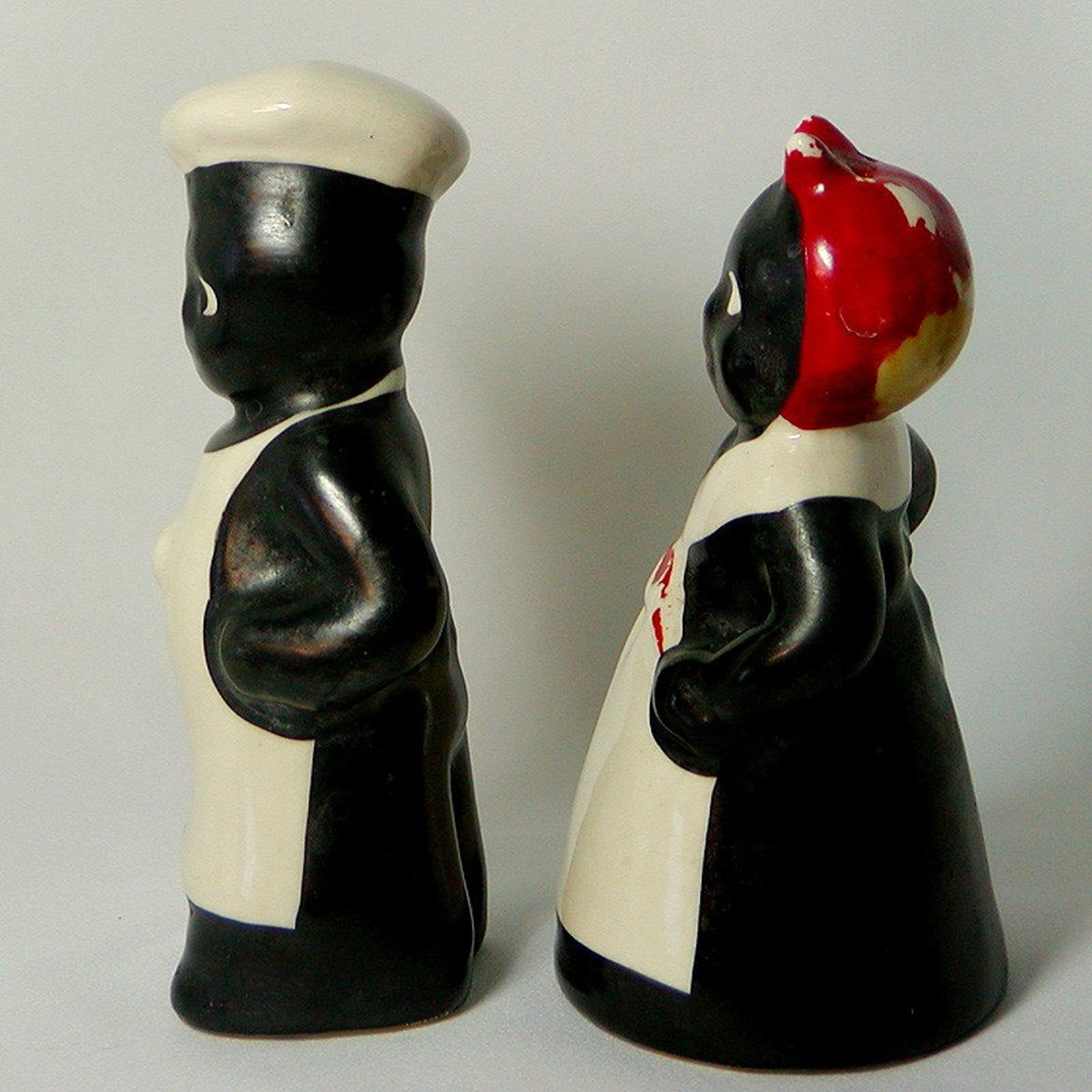 Black Americana MAMMY and PAPPY CHEF Salt Pepper Shakers Etsy