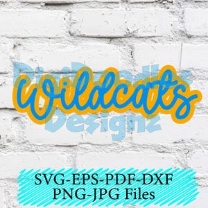Wildcats SVG Cut File Cricut Silhouette Laser Engraving Etching PNG EPS ...
