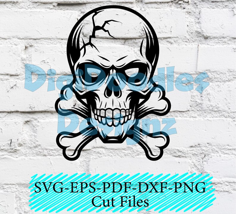 Skull Crossbones Svg Cut File Etsy