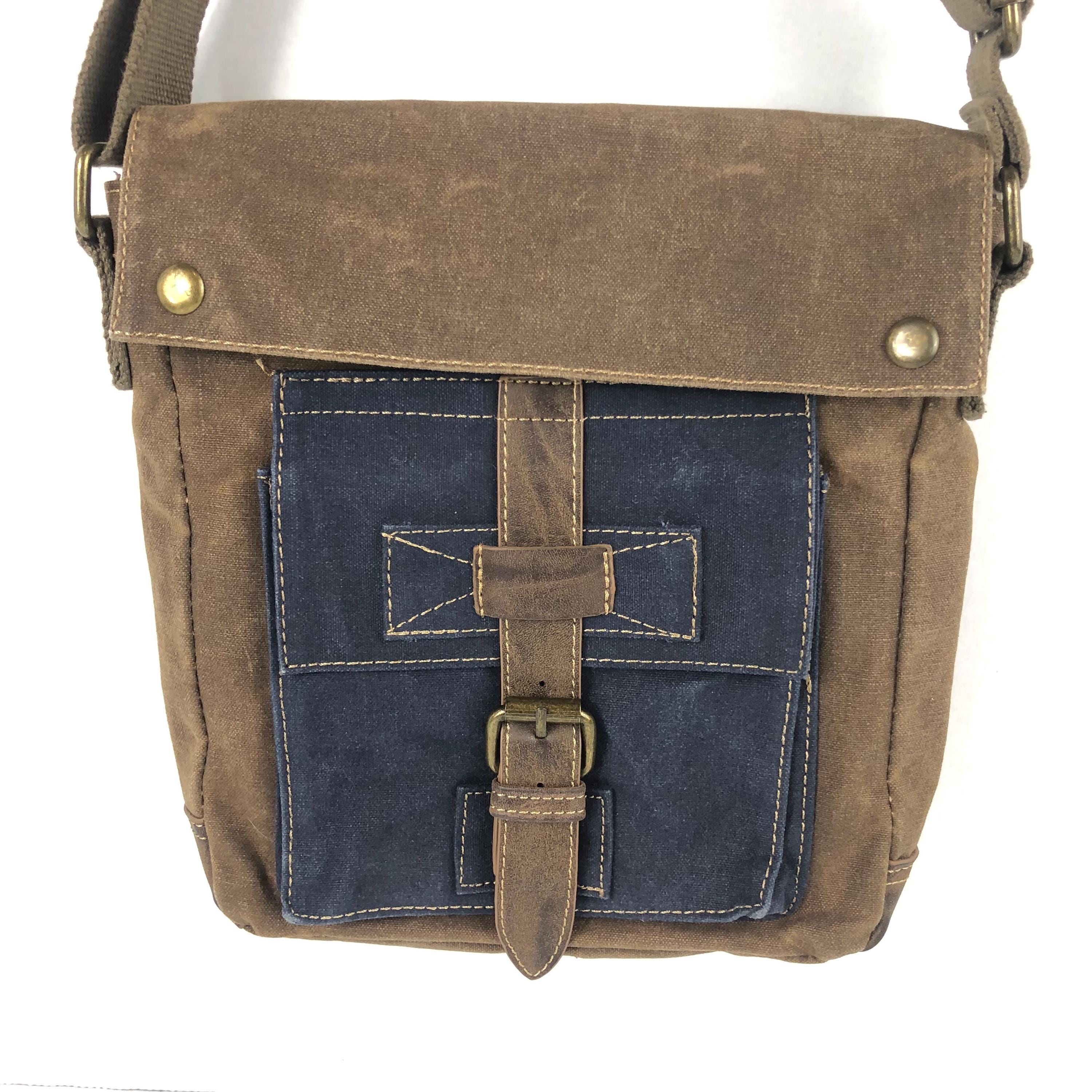 Cargoit Tan Messenger Bag with Adjustable Strap and Durable Design Cargoit “Hailey” Canvas Crossbody Purse– Jilly main image 2