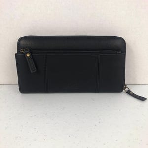 Cartera de cuero negra de Duluth Trading Company
