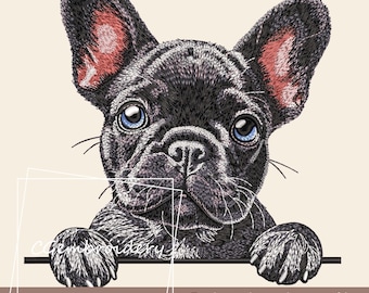 Französische Bulldogge Stickdatei, Niedliche Französische Bulldogge Stickdatei Bulldogge Hundeliebhaber Maschinenstickerei Französische Bulldogge Mama Stickerei