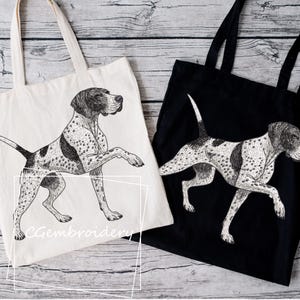 Pointer Embroidery Design, Pointing GSP Dog Embroidery File, German Shorthaired Pointer Machine Embroidery, Pointer Hunting Dog Embroidery
