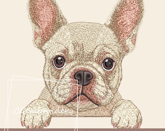 Bulldogge Stickdatei, Französische Bulldogge Stickdatei, Französische Bulldogge Stickdatei, Maschinenstickerei, Französische Bulldogge Mama