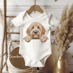 Goldendoodle Embroidery Design, Cute Golden Doodle Dog Embroidery File Labradoodle Cockapoo Golden Doodle Pet Dog Lover Machine Embroidery